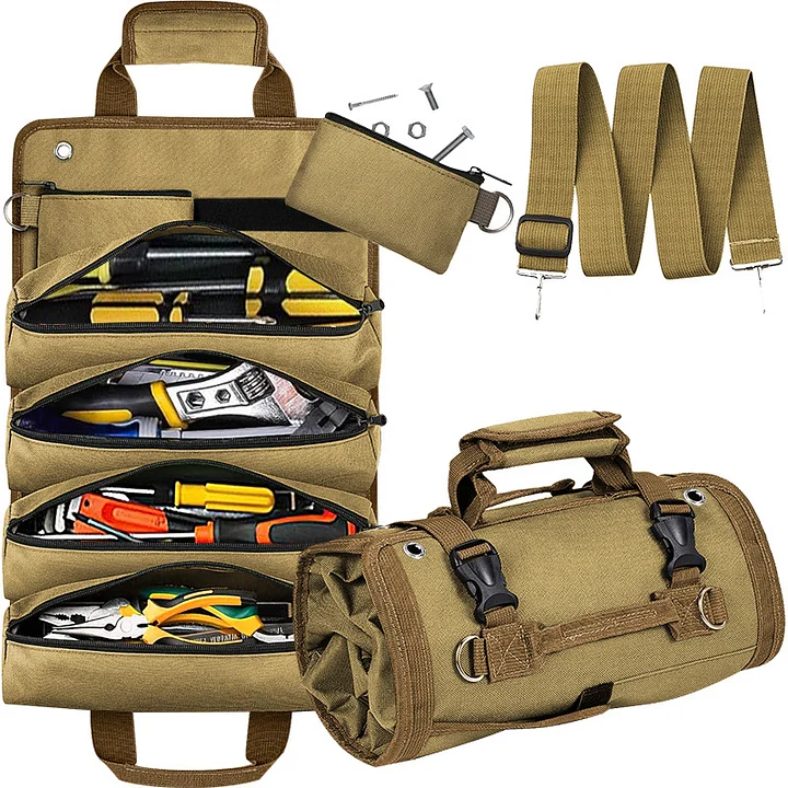 Hardware Tool Roll Storage Bag