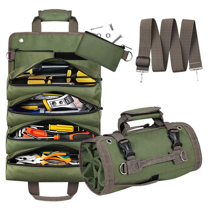 Hardware Tool Roll Storage Bag